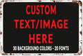 Custom Sign Personalized Custom Metal Sign, Customize For Office, Business, Workplace, Office, Home, Delivery Signs 8x12