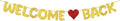 Fulmoon Pre Strung Welcome Back Glitter Banner First Day of School Party by Fulmoon