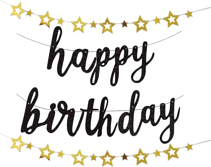 Happy Birthday Banner for Birthday Party Decorations by MEETINGU