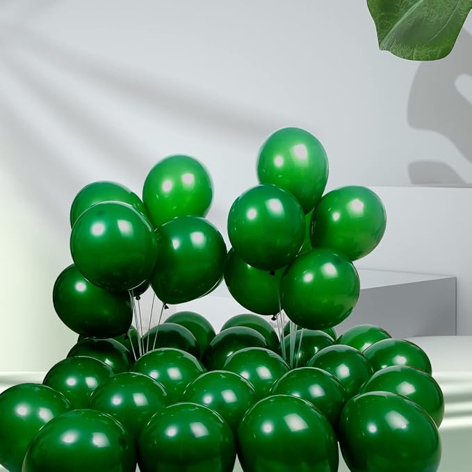 300 pack Green Balloons 12 Inch Dark green Latex Balloon Bulk - Image 6