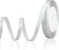 Silver Ribbon for Gift Wrapping Fabric Satin Ribbon 3/8 Inch Silver Ribbons for by OALCQ
