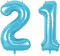 Number 21 Balloons for 21st Birthday Party Decorations, 0-100 Large No.21 by Joycard