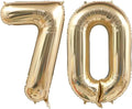 Light Gold 70 Balloon Numbers, 40 Inch Large 70th Birthday Balloons, Helium by Unknown