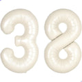 Cream White Number 38 83 Balloon by Unknown