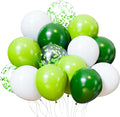 KBZVNAF Green White Latex Party Balloons by KBZVNAF