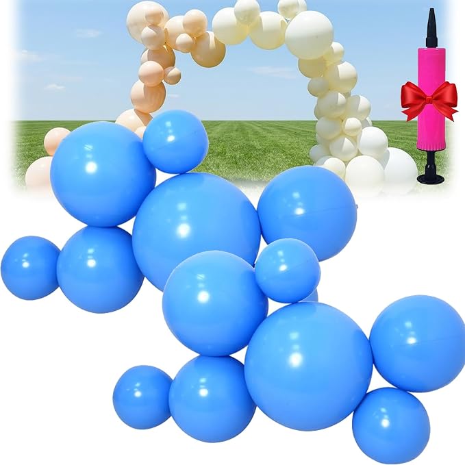 Reusable Inflatable Balloon Garland Arch Kit, 18ft 3/7 PCS Linked Pvc Balloons by Unknown