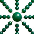 PartyWoo Dark Green Linking Balloons 100pcs 6 Inch Emerald Link Balloons | by PartyWoo