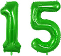 Number 15 Balloons for 15th Birthday Party Decorations, 0-100 Large No.15 by Joycard