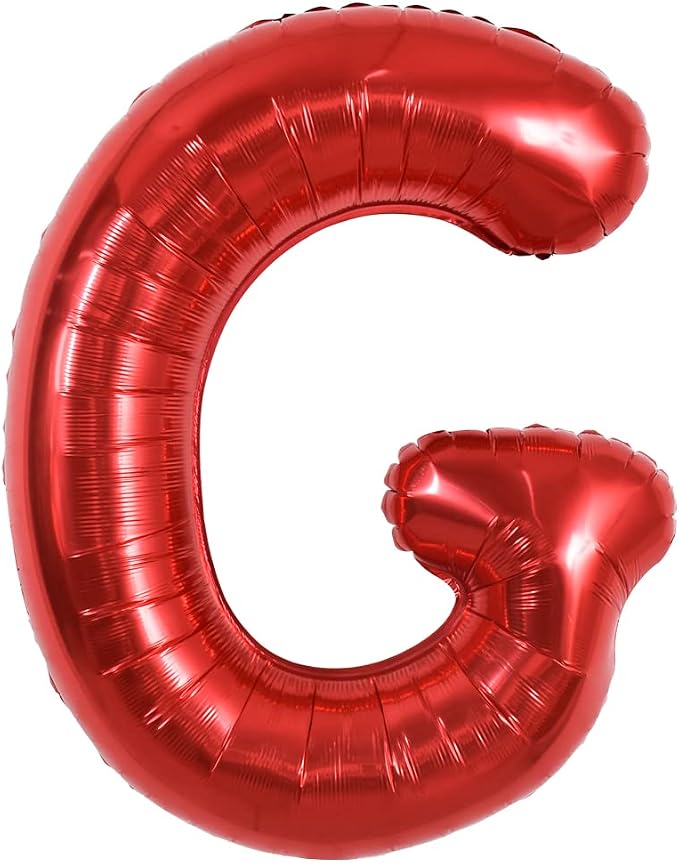 TONIFUL 40 Inch Large Bright Red Letter Balloons A-Z, Giant Jumbo Helium Foil by TONIFUL