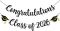 Congratulations Class of 2026 Banner, Congrats Grad Party Decor, 2026 by Yotawebery