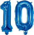 Number 10 Balloon Foil Mylar Balloons by YPSelected
