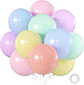 Pastel Multicolor Balloons 18 Inch 24 Pack Matte Helium Latex Round Balloons by KALOR
