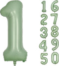 40 Inch Green Number 1 Balloon Olive Green Foil Balloons Sage Green 1 Balloons by Yeodong