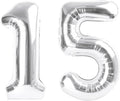 Numbers 14 Balloon 40Inch Silver Balloons by Argthjy