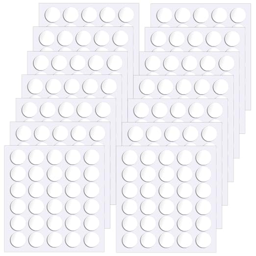 Sticky Tack, Double Sided Removable Clear Adhesive Mounting Round Reusable by Surard