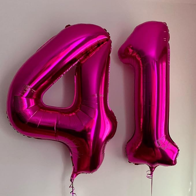 40 Inch Hot Pink 14 Number Balloons Giant Jumbo Huge 14 or 41 Foil Mylar Helium - Image 4