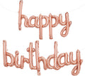 TONIFUL Rose Gold Happy Birthday Balloons Banner, 16 Inch Mylar Foil by TONIFUL