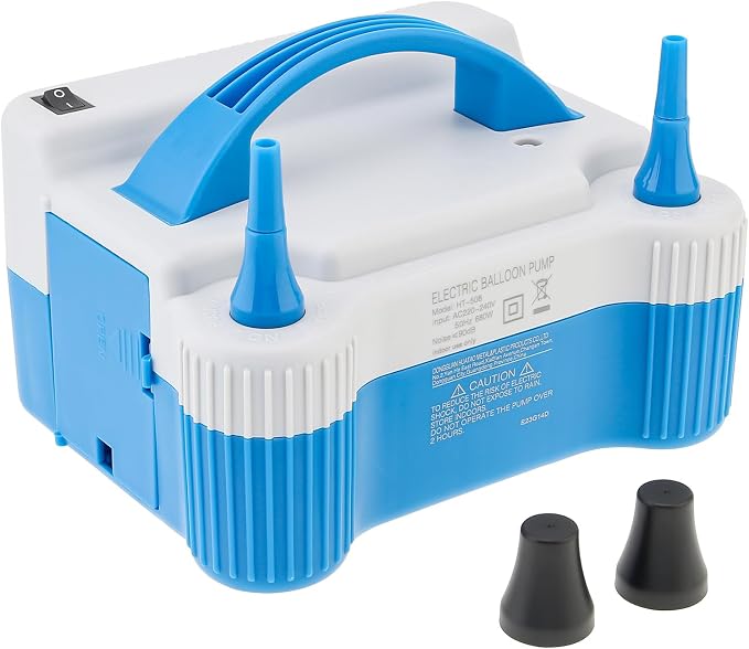 Portable Dual Nozzle Blue White 110V 700W Electric Balloon Blower Pump by Unknown
