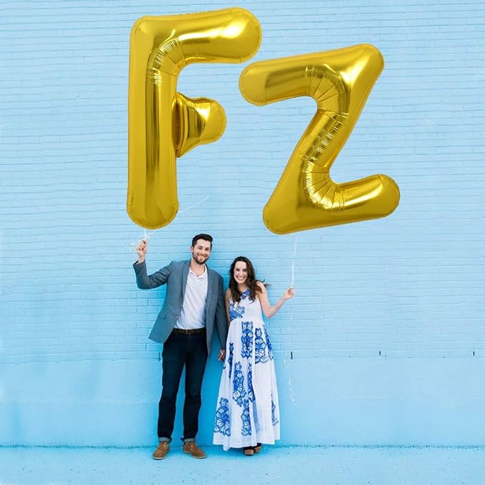 TONIFUL 40 Inch Large Gold Letter Z Foil Balloons Alphabet Balloons | Giant - Image 5