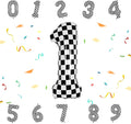40 Inch Checkered Number Balloon by Unknown