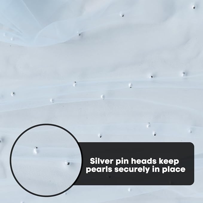 Artoid Mode Pearl Blue Gauze Table Runner 120 Inch 10FT, Seasonal Sheer Dining - Image 5