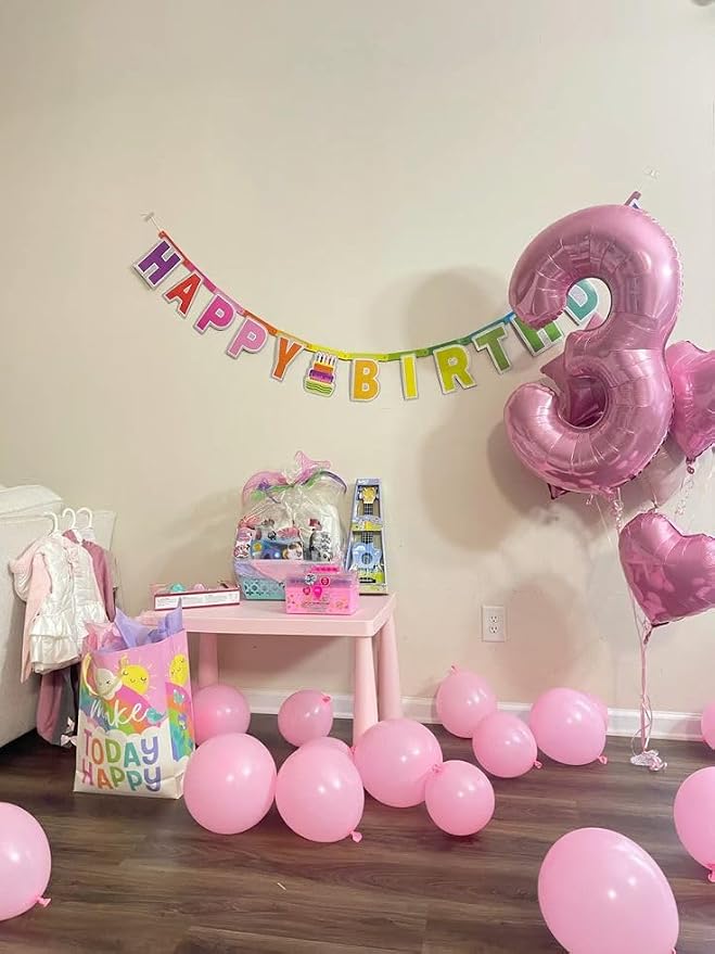 Numbers 12 Balloon 40Inch Pearl Pink Balloon - Image 2