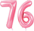 Number 76 Balloons for 76th Birthday Party Decorations, 0-100 Large No.76 by Joycard