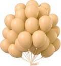 PartyWoo Nude Balloons 50pcs Apricot Fall Neutral Color 12 Inch | Balloons by PartyWoo