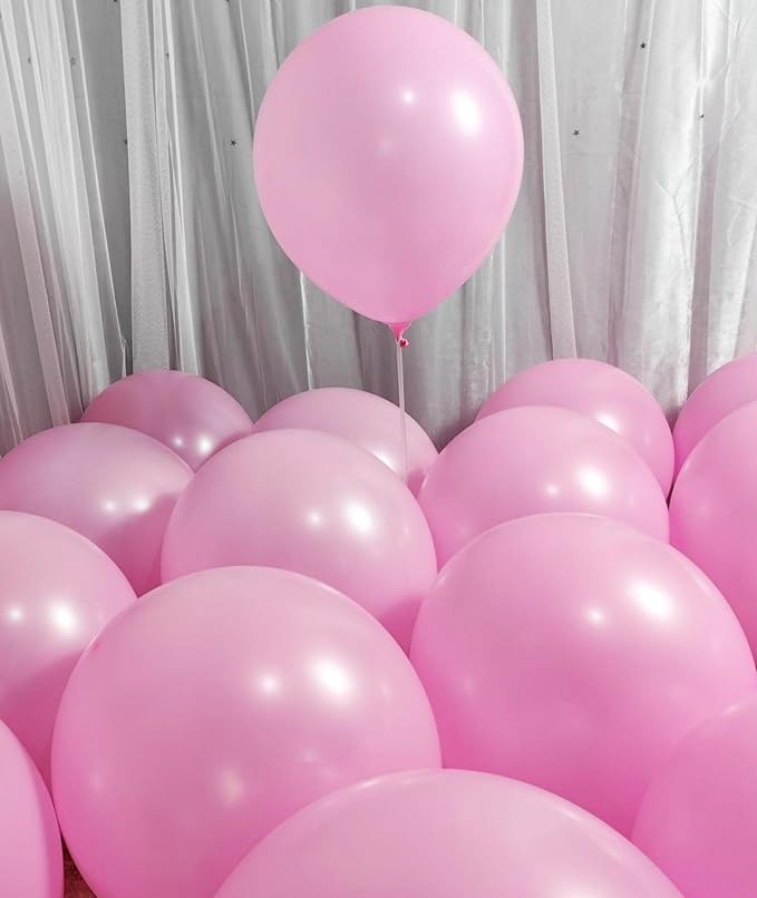90 Pack Pink Balloons 18 Inch Pink Latex Large Balloons - Image 4