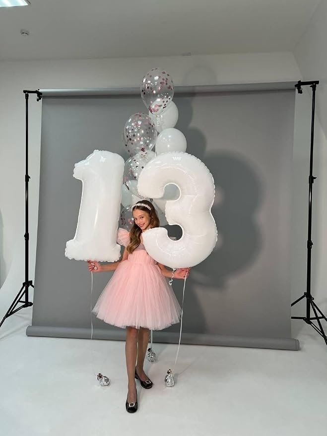 Number Balloons 40 Inch White 2 Balloon - Image 3