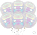 22 Inch Iridescent Balloons, 22 Inch Big Round Foil Balloon by Saxuxu