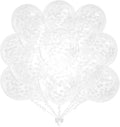 50pcs White Confetti Balloons, 12 inch Latex Balloon by KALOR