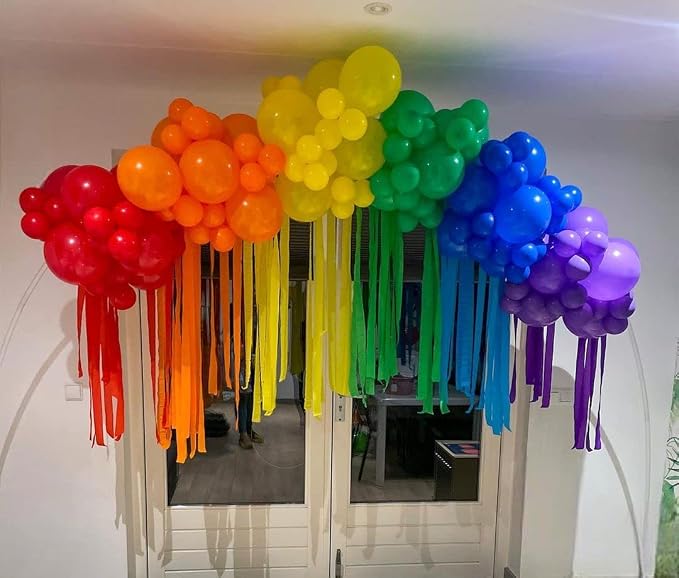 KBZVNAF Rainbow Balloons Latex Party Balloons - Image 6