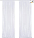 Poise3EHome White Sequin Backdrop Curtains,2 Panels 2FTx8FT Glitter Background for Party Halloween Birthday Party Baby Shower Wedding Christmas Thanksgiving Holiday Festival Decor