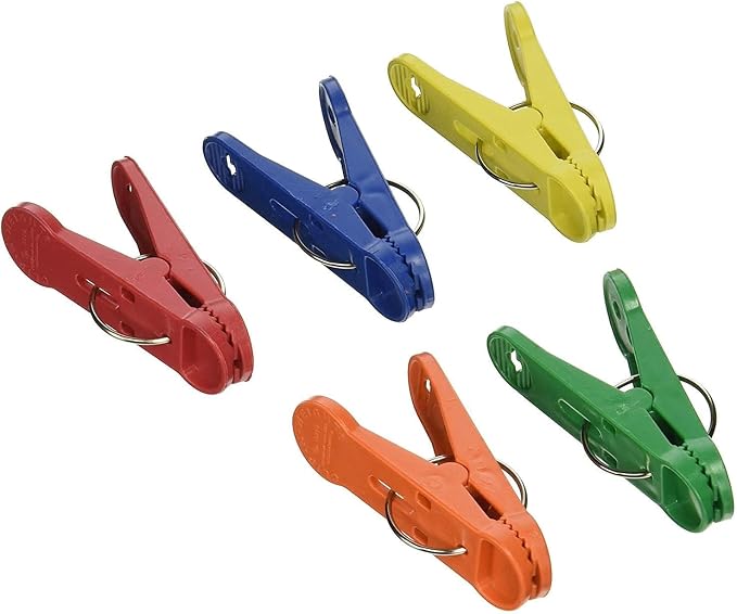 PMU Clip-n-Weight Primary Colors 8-Gram Plastic Balloon Weights Pkg/5 by PMU