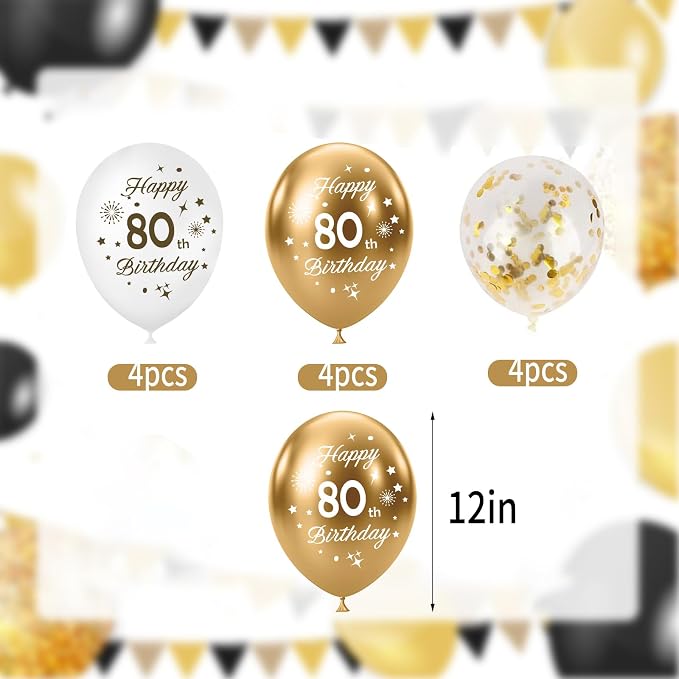 White Gold 21th Birthday Balloons Pack of 15 Men Women Happy 21th Birthday - Image 2