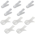 CHENJIN 10PCS Clear Plastic Balloon Arch Clips 2.4 inch 3.5 inch 5 Each Contact by CHENJIN