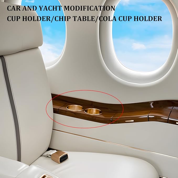 Zpana 2PCS 3.15 x 2.64 x 2.24 Inch Car Cup Holder Stainless Steel | Drop in - Image 4