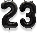 AULE 40 Inch Black Number Balloon 23 Foil 0-9 Birthday Big Numbers | Birthday by AULE