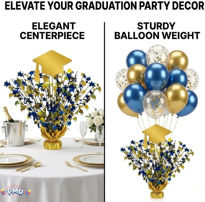 PMU Graduation Centerpieces for Table 2026, Grad Balloon Weight Centerpiece - Image 4