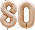 Number 80 Balloons for 80th Birthday Party Decorations, 42 Inch Jumbo Foil by GOER