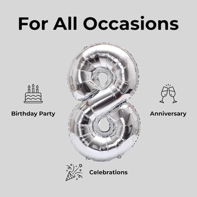 Number 18 Balloon Foil Mylar Balloons - Image 5