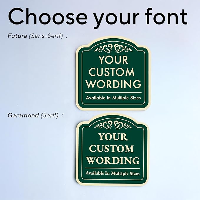 Custom Decorative Outdoor Metal Signs - Personalized Aluminum - Customized Driveway - Waterproof - Made In USA - Forest Green - 24x24 In