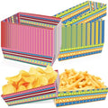 Fiesta Decorations, 50 Pcs Mexican Food Trays - 2 Designs Nacho Boat by Actilize