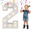 3FT Light Up Numbers Letters, Mosaic Numbers by MerryMosaics