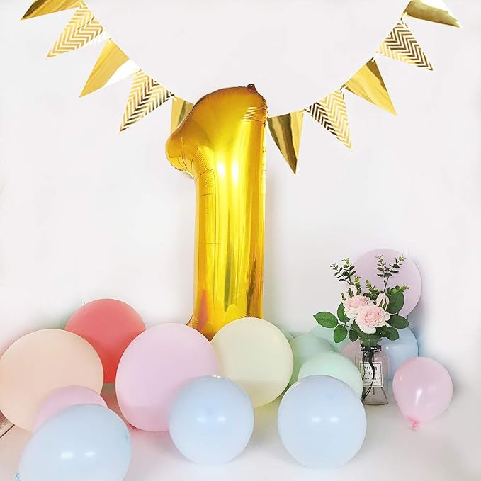 TONIFUL 40 Inch Gold Number 8 Balloons Large Foil 8th Birthday Decorations | - Image 3