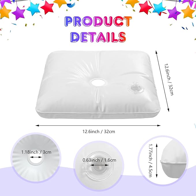 YALLOVE 4-Pack Thickened Water Weight Bags | Square Fillable Base - Image 2