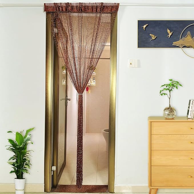 Home Decor Sequin Curtain for Doorway, Door String Curtains, 39x79 inch Hanging - Image 3