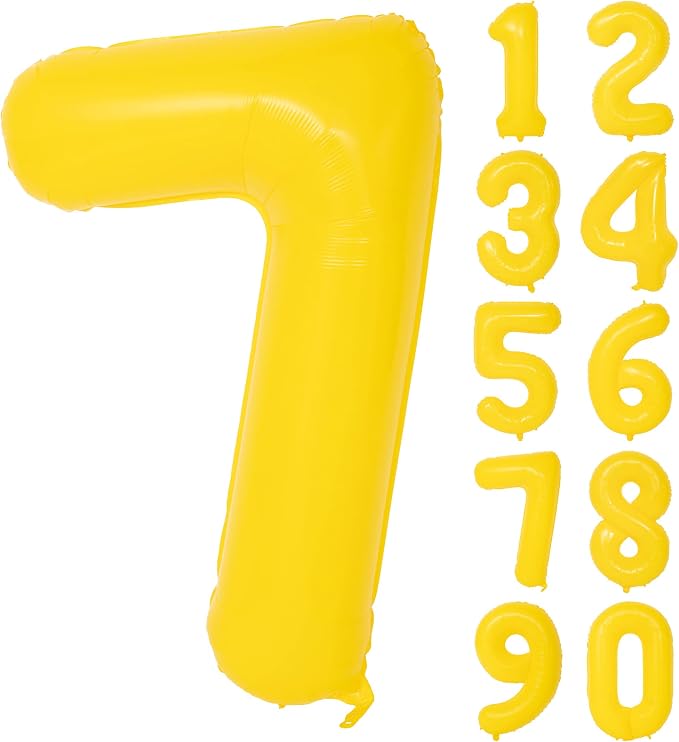40 In yellow graffiti Number Balloons Helium Foil Mylar Balloon Digital 7 | by Exquisitehighqualitypartydecorationstomeetyoureveryneed%EF%BC%81