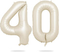 Biapian 40 Inch Cream Number 40 Balloon, 40th Birthday Balloons, Big Digital 40 by BIAPIAN